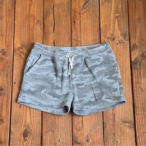 Gray Loungewear Camo Women's Shorts Comfort Size Medium